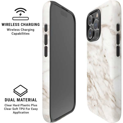 Taupe Marble iPhone 16 Pro Magsafe Impact Case
